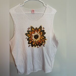 Butterfly sunflower t-shirt